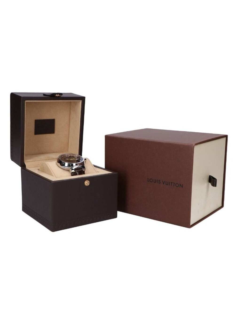 Louis Vuitton Brown Tambour Quartz Watch - Picture 8 of 8
